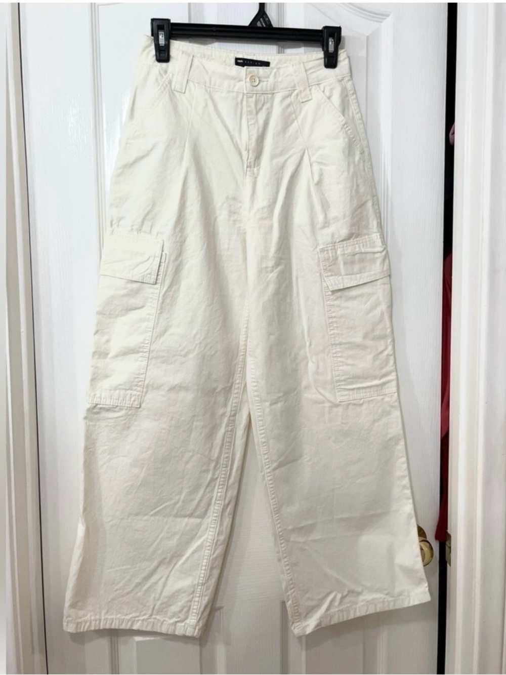 ASOS Design Cream High-Waist Trousers